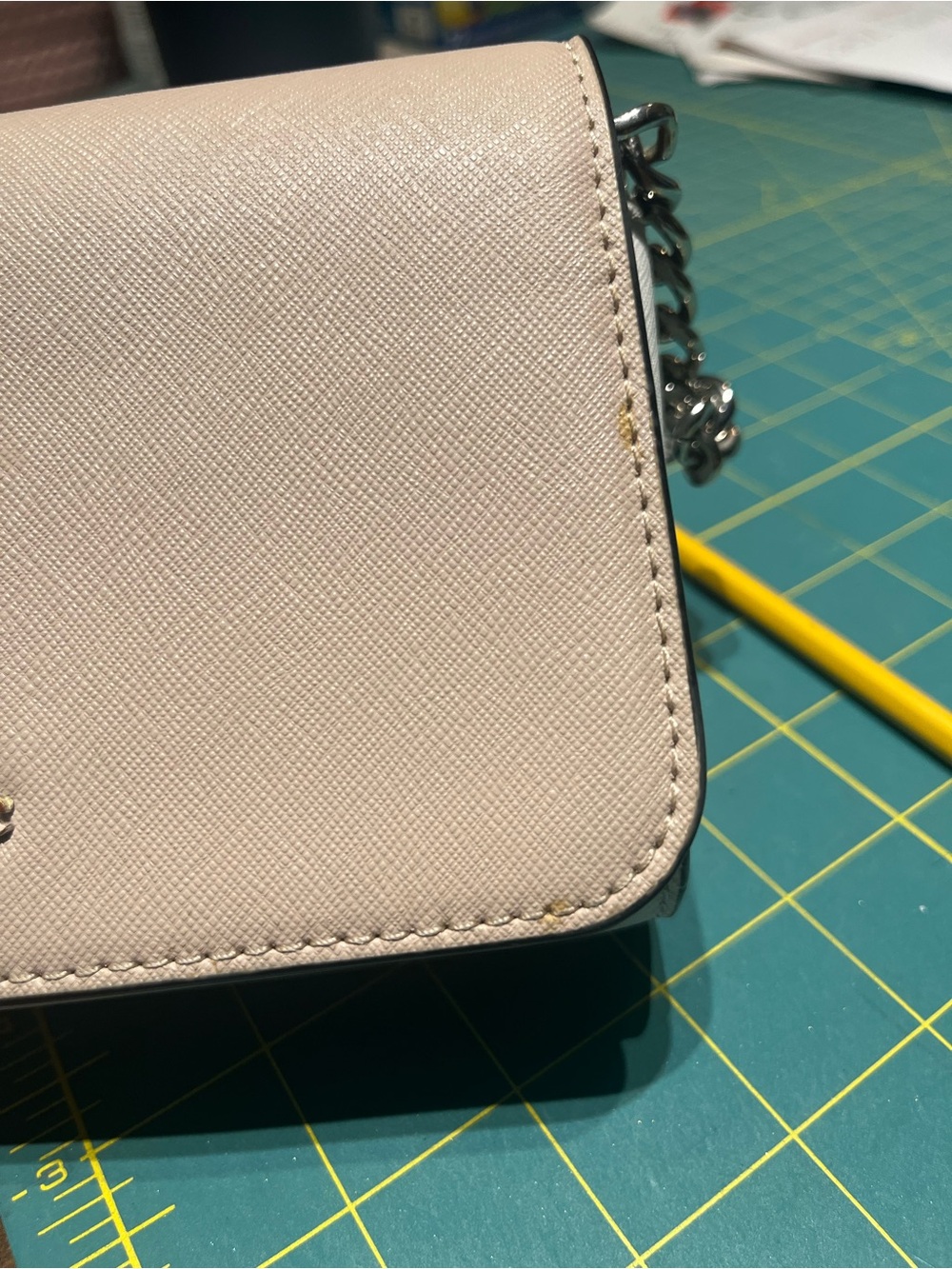 kate spade Madison Flap Crossbody Bag Purse Colorblock Pink Ivory - Picture 7 of 8